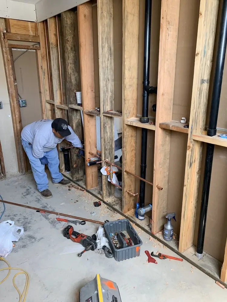 Commercial rough-in plumbing for Gas Line Repair in Edgemere